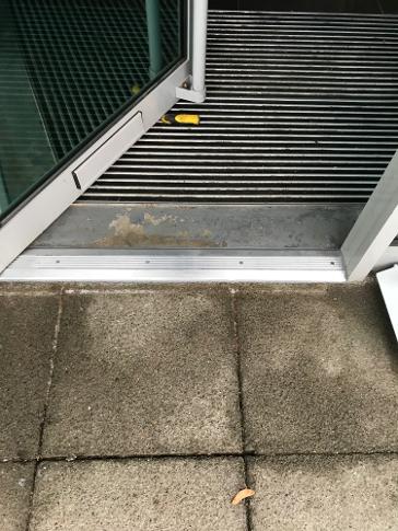 new door sill installed