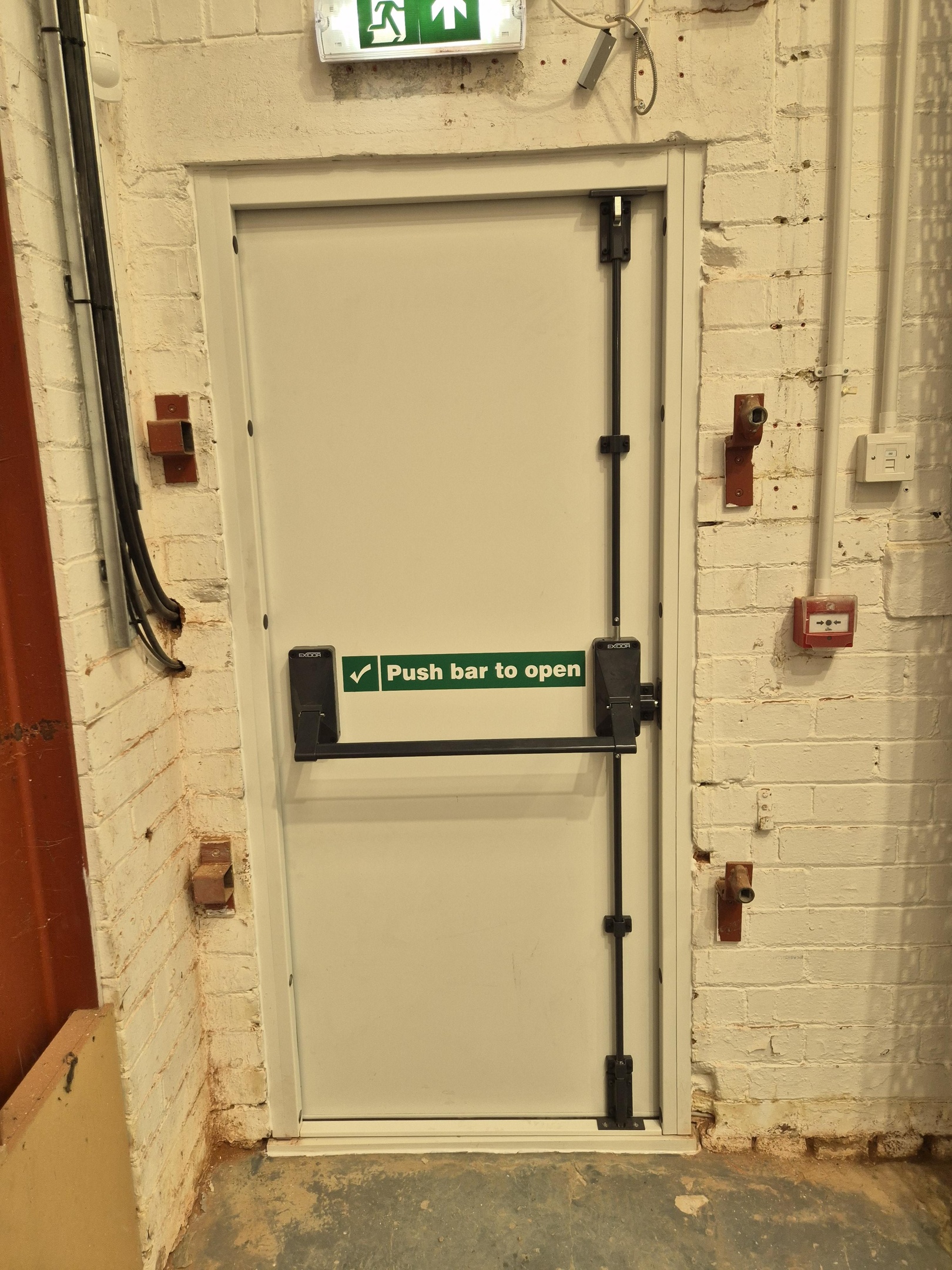 Heavy Duty Exidor panic bar fitted to fire door in Leeds